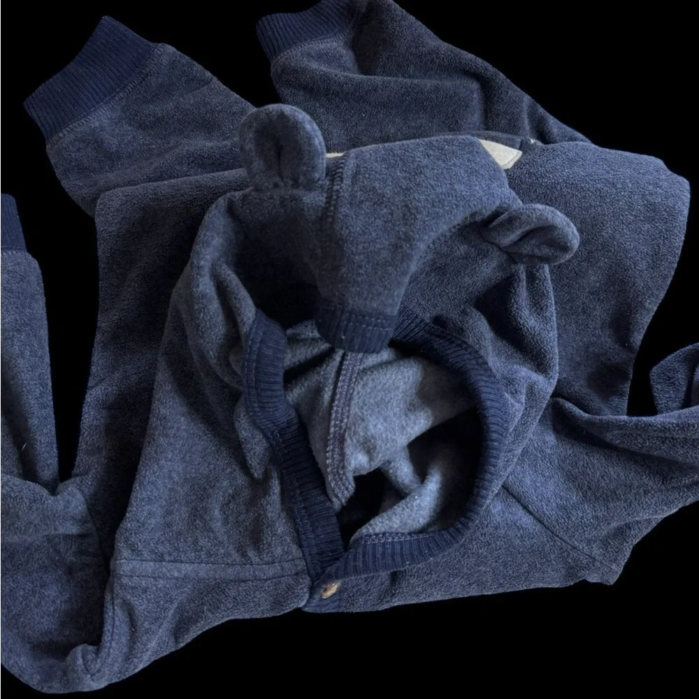 Carter’s Fleece One Piece with Fox/Raccoon Appliqué